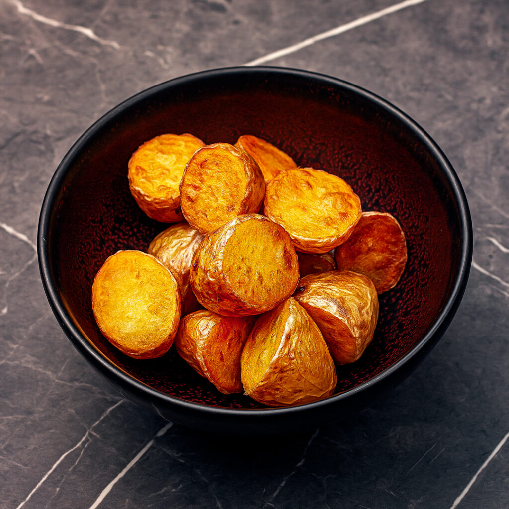 pommes de terres rôties avec la peau
